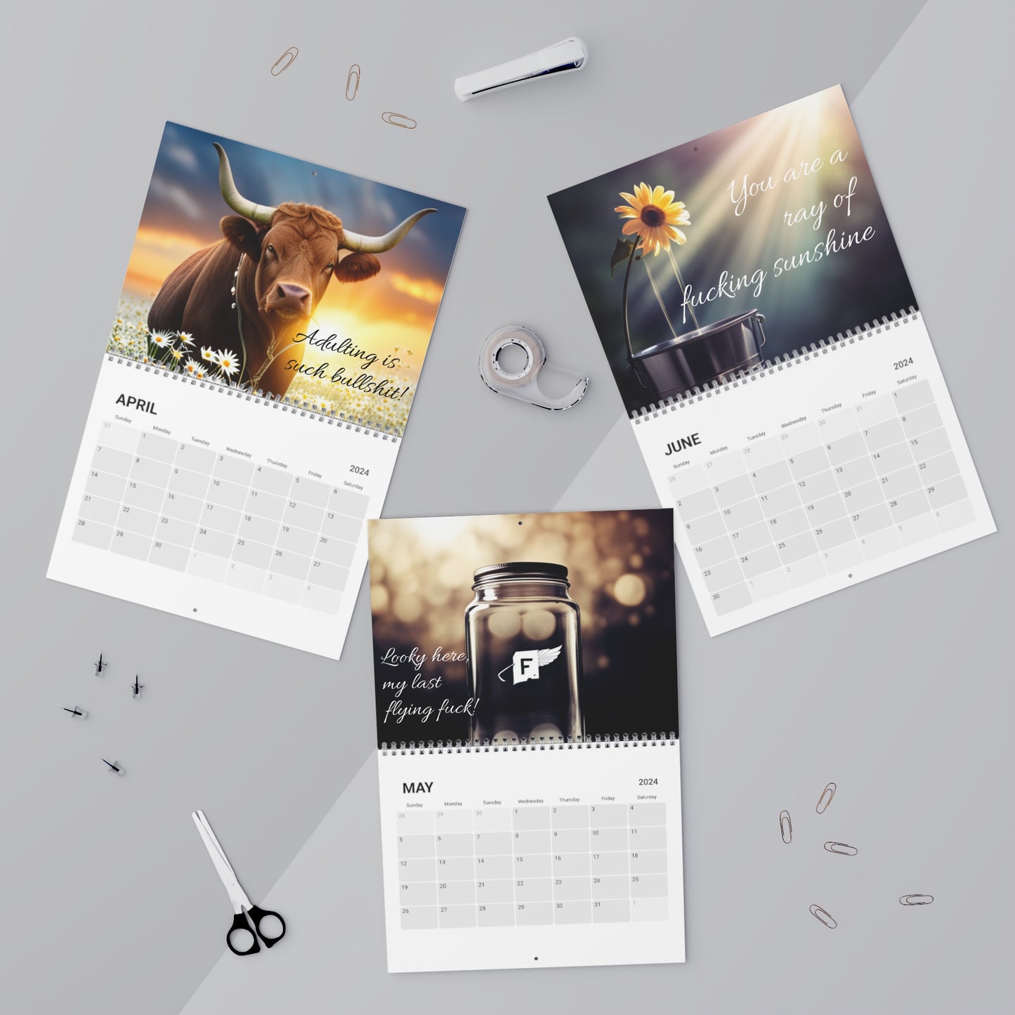 Get Your Shit together Wall Calendar (2024)