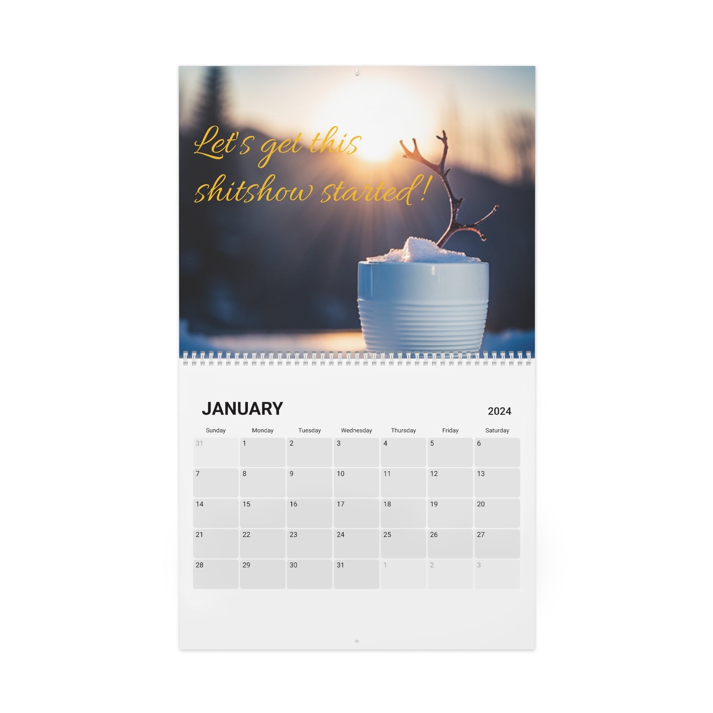 Get Your Shit together Wall Calendar (2024)
