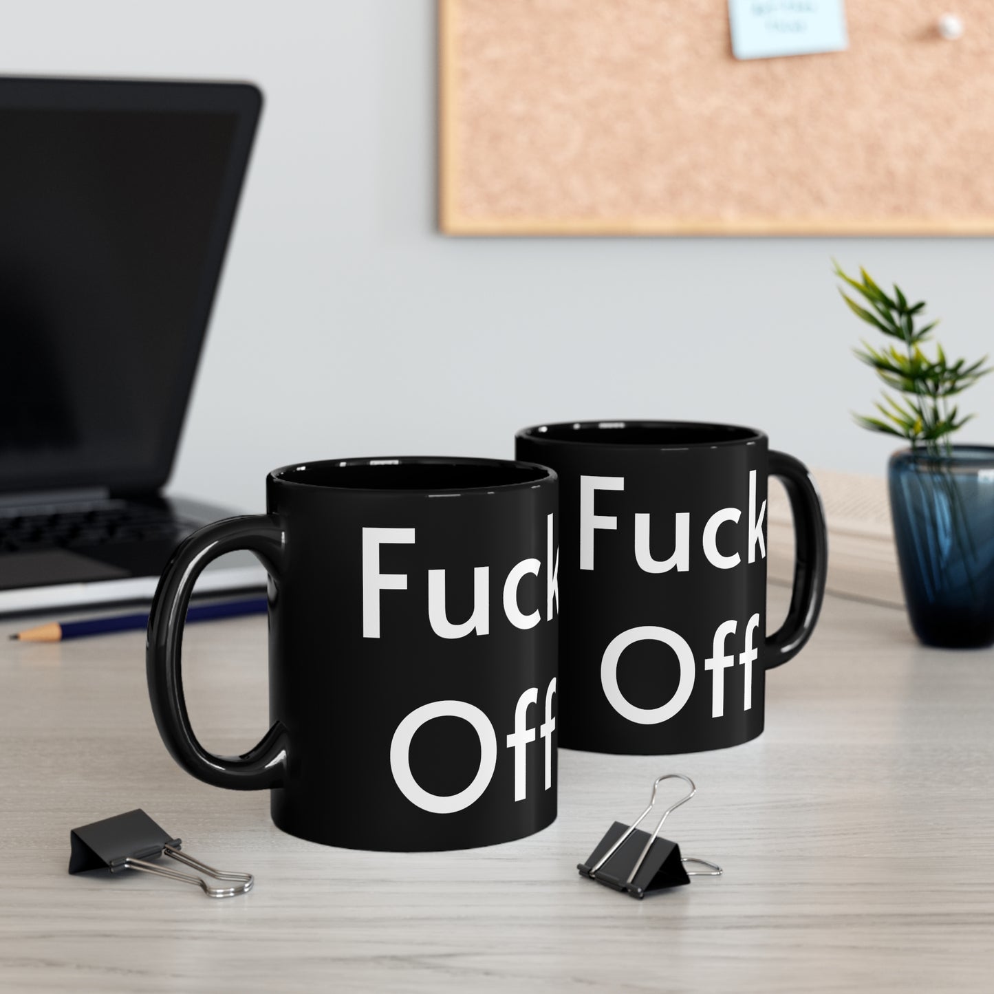 Fuck Off 11oz Black Mug