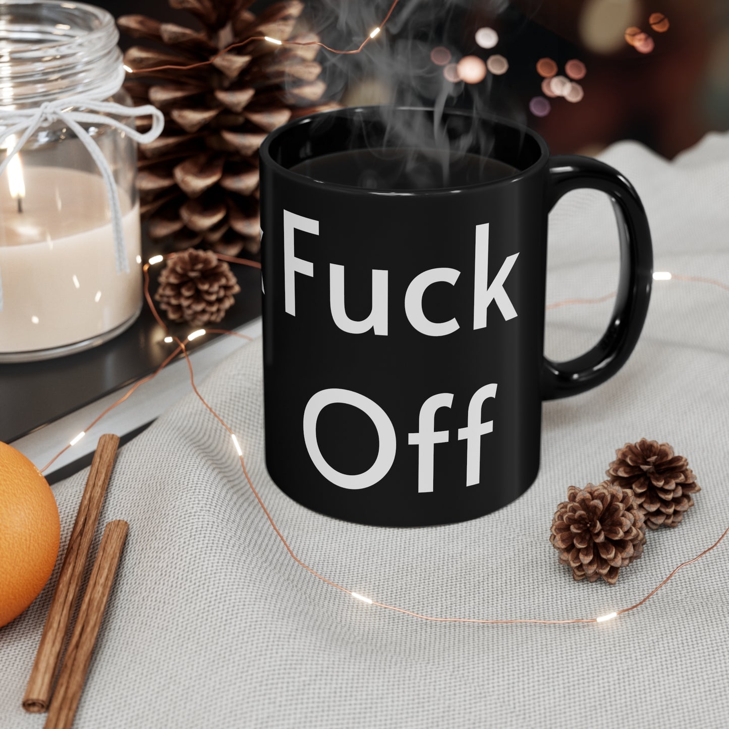 Fuck Off 11oz Black Mug