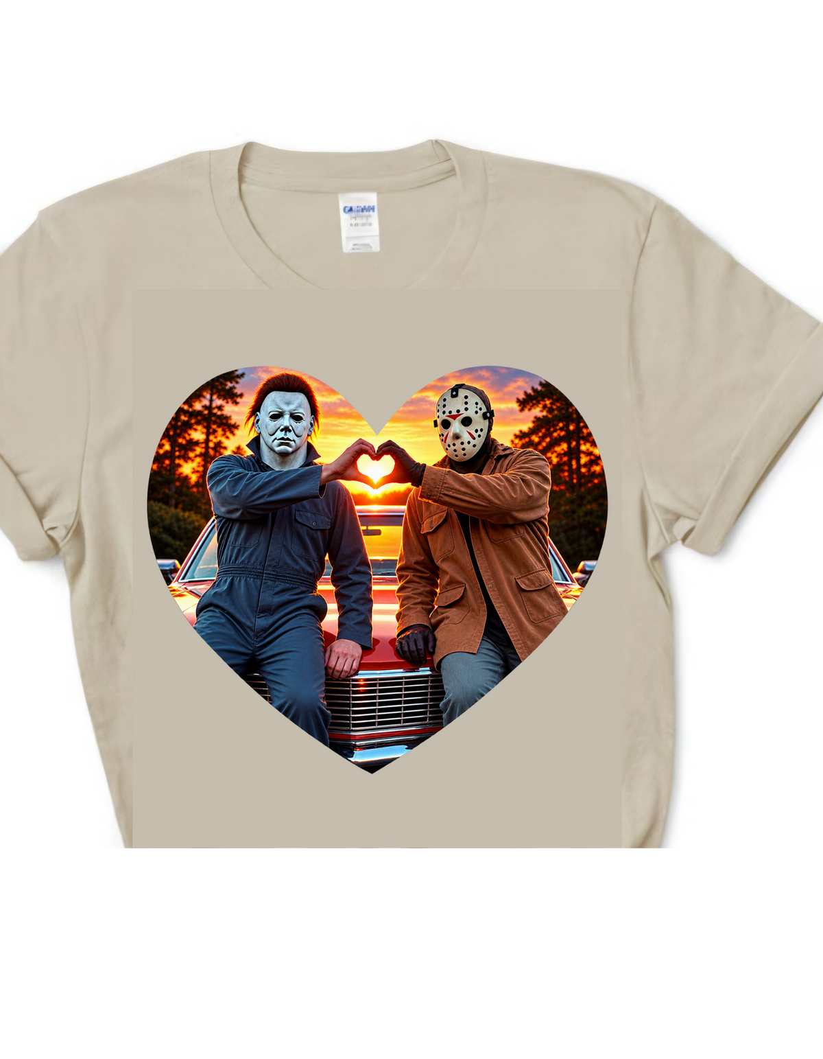 Horror Besties Heart T-Shirt