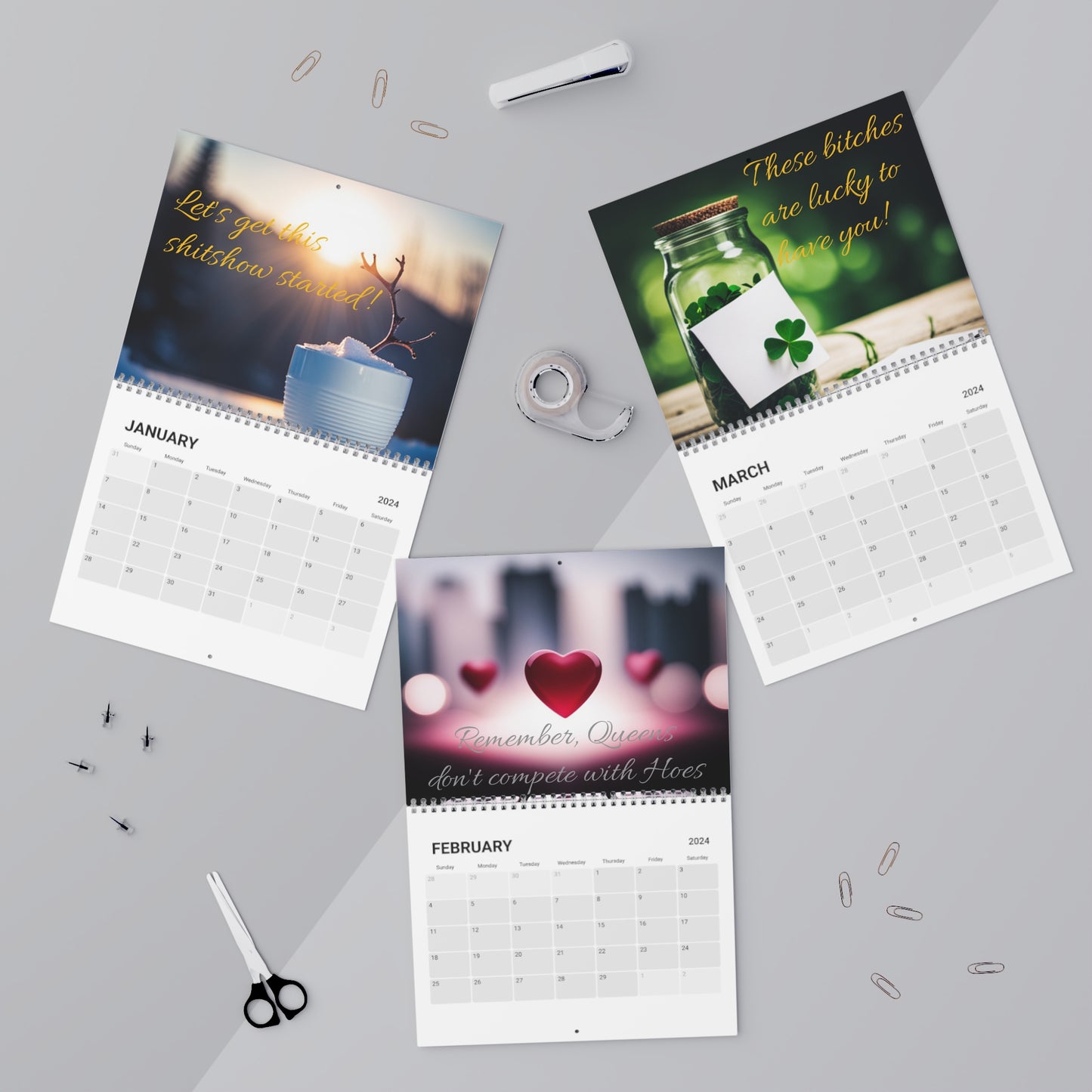 Get Your Shit together Wall Calendar (2024)