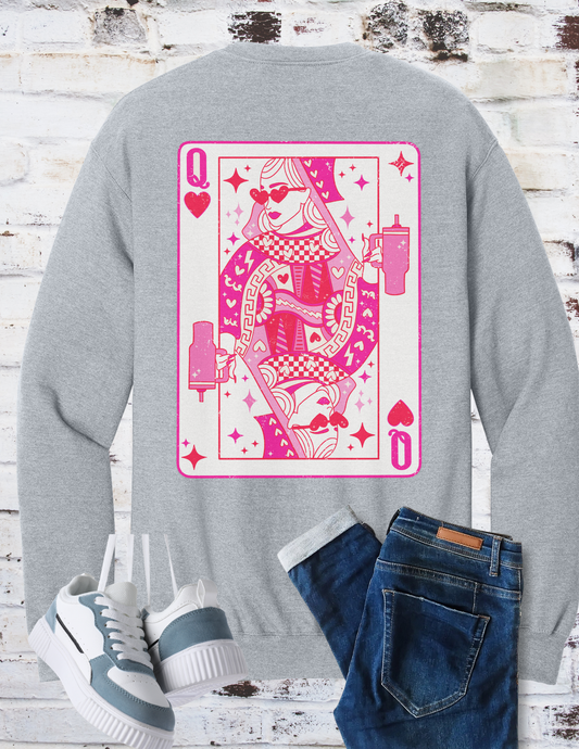 QUEEN OF HEARTS CREWNECK