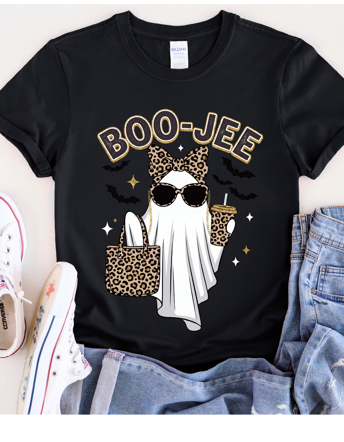 Boo-Jee Leopard Ghost T-Shirt
