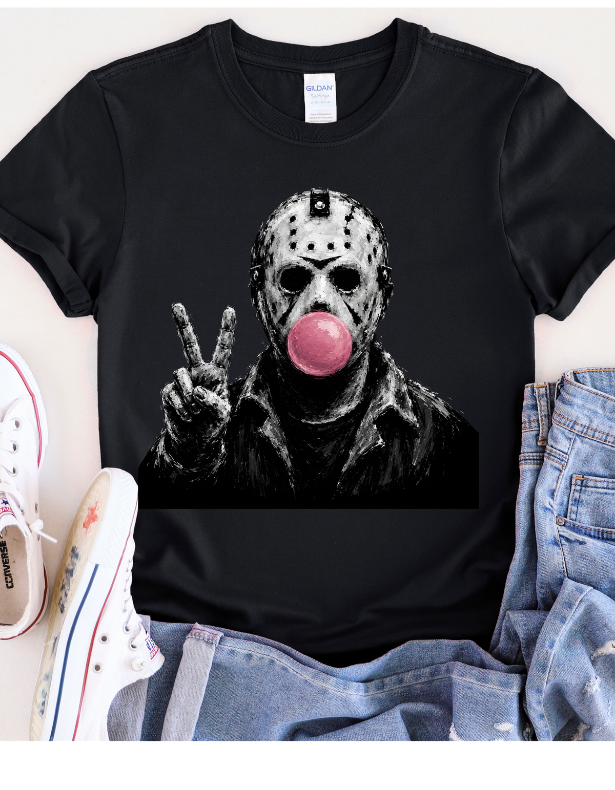 Bubblegum Hockey Mask Horror T-Shirt