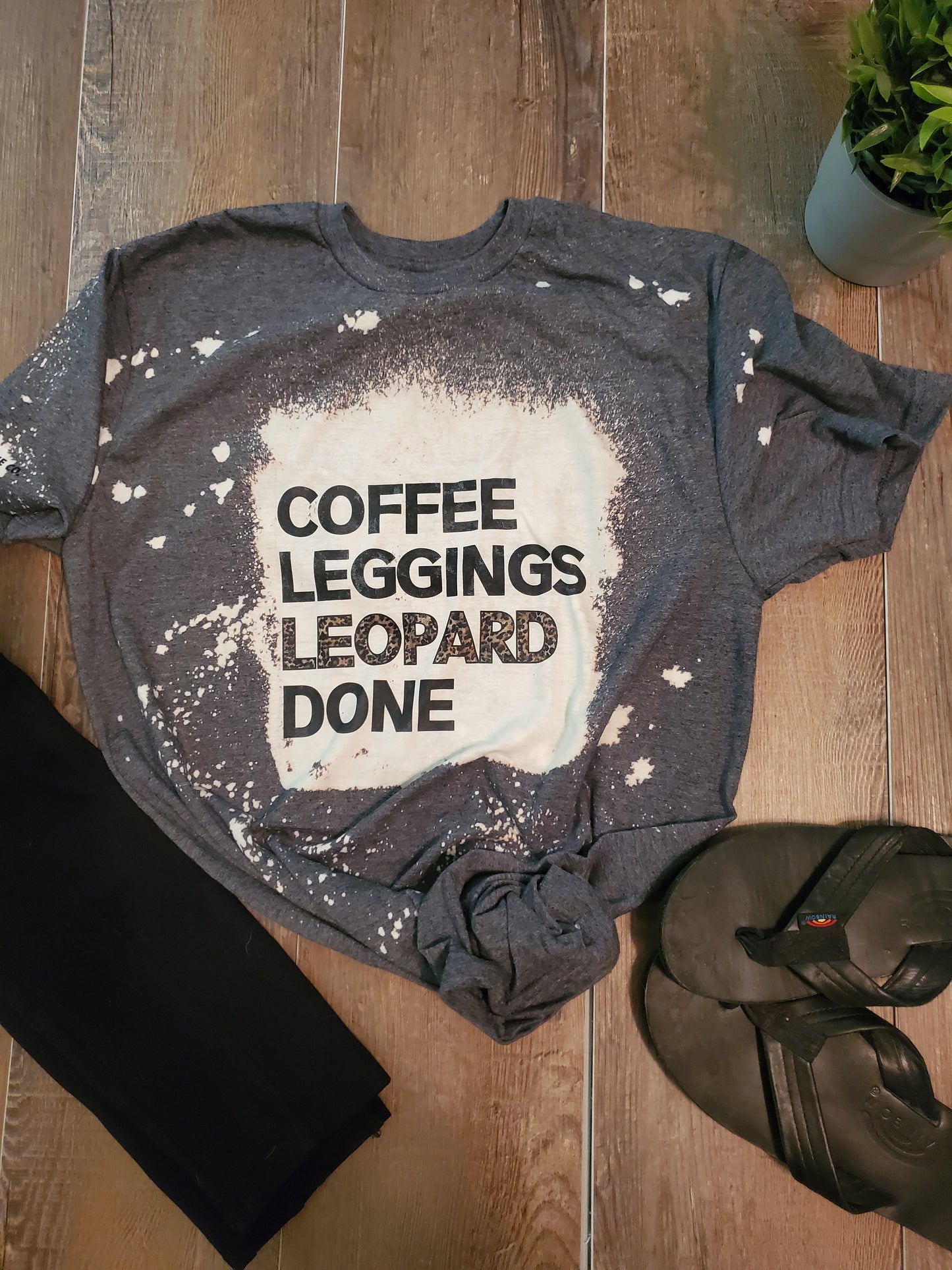 COFFEE, LEGGINGS, LEOPARD, DONE